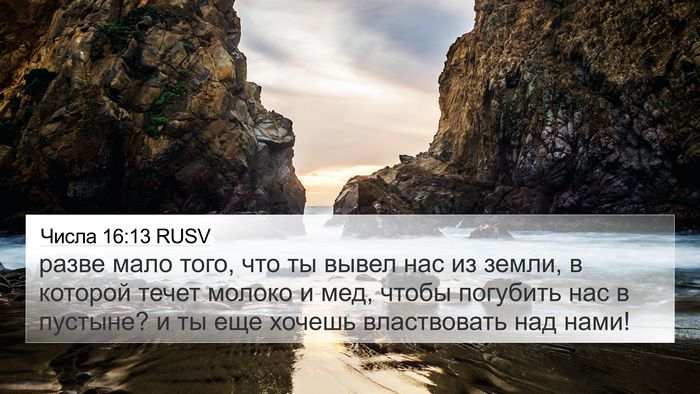 Числа 16:13 RUSV Bible Verse Image