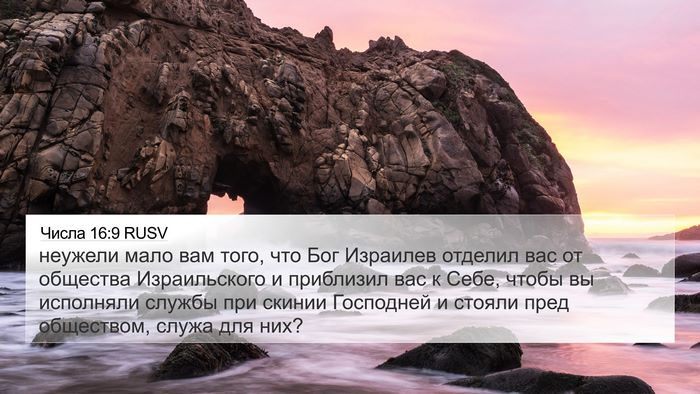 Числа 16:9 RUSV Bible Verse Image