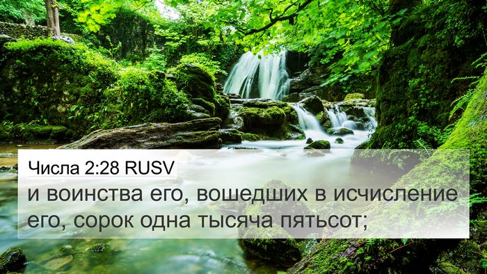 Числа 2:28 RUSV Bible Verse Image