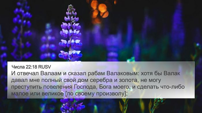 Числа 22:18 RUSV Bible Verse Image