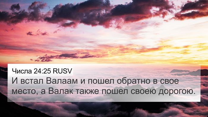 Числа 24:25 RUSV Bible Verse Image