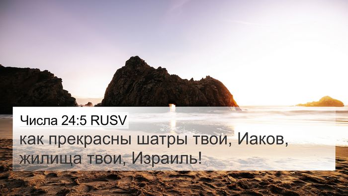 Числа 24:5 RUSV Bible Verse Image