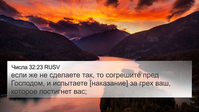 Числа 32:23 RUSV Bible Verse Image