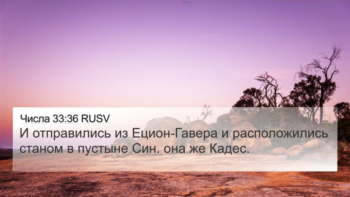 Числа 33:36 RUSV Bible Verse Image