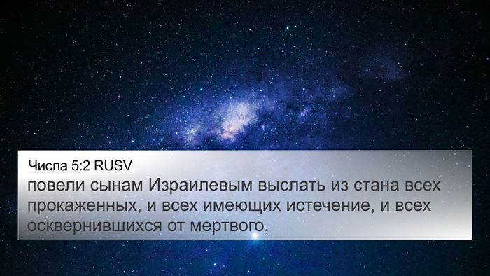 Числа 5:2 RUSV Bible Verse Image