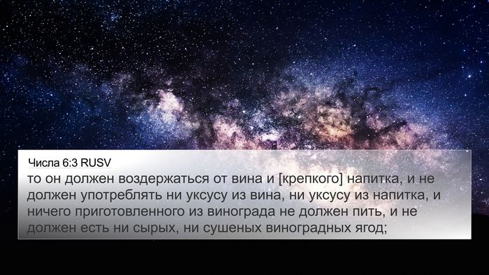 Числа 6:3 RUSV Bible Verse Image