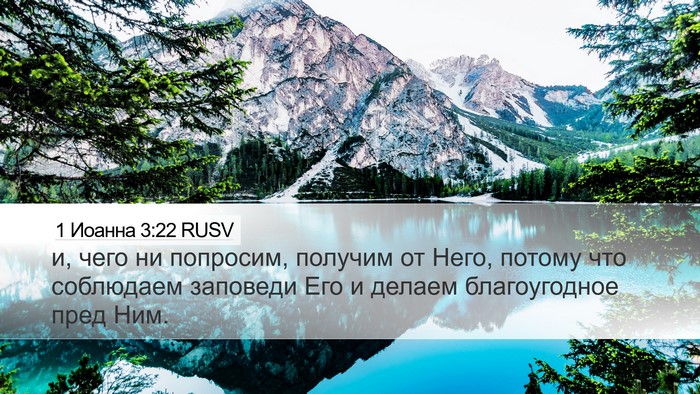1 Иоанна 3:22 RUSV Bible Verse Image