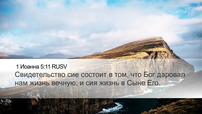 1 Иоанна 5:11 RUSV Bible Verse Image