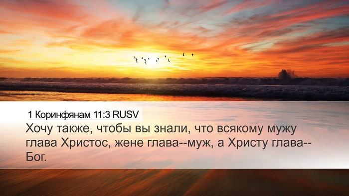 1 Коринфянам 11:3 RUSV Bible Verse Image