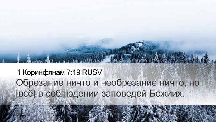 1 Коринфянам 7:19 RUSV Bible Verse Image