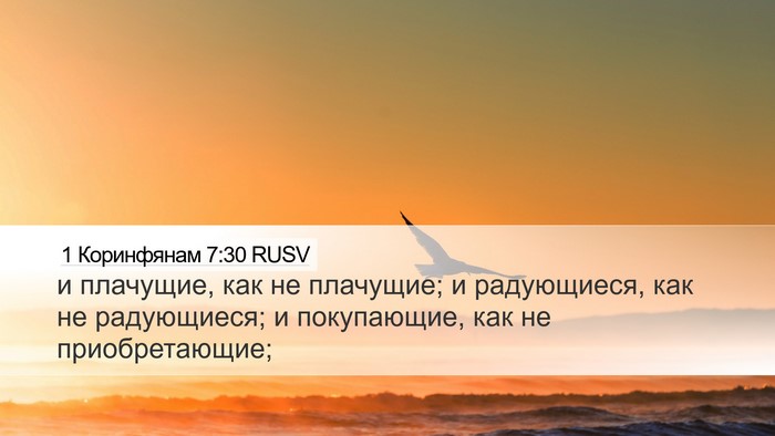 1 Коринфянам 7:30 RUSV Bible Verse Image
