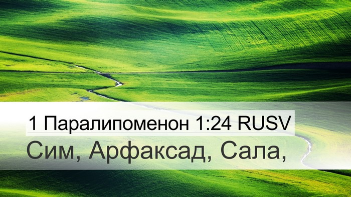 1 Паралипоменон 1:24 RUSV Bible Verse Image