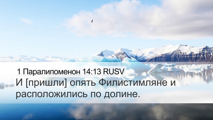 1 Паралипоменон 14:13 RUSV Bible Verse Image