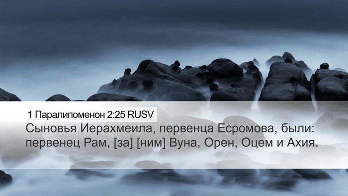 1 Паралипоменон 2:25 RUSV Bible Verse Image