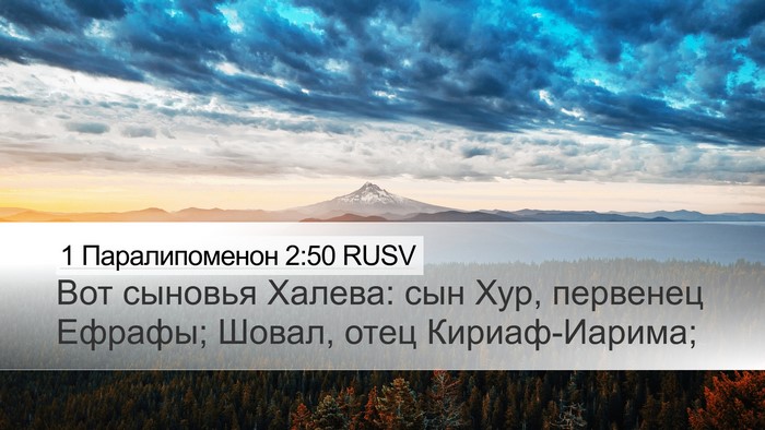 1 Паралипоменон 2:50 RUSV Bible Verse Image