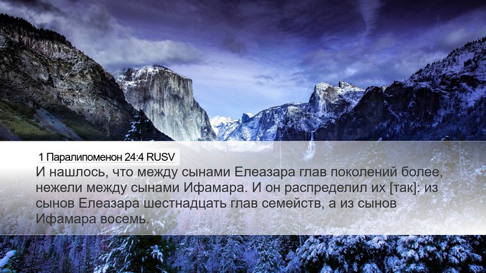 1 Паралипоменон 24:4 RUSV Bible Verse Image