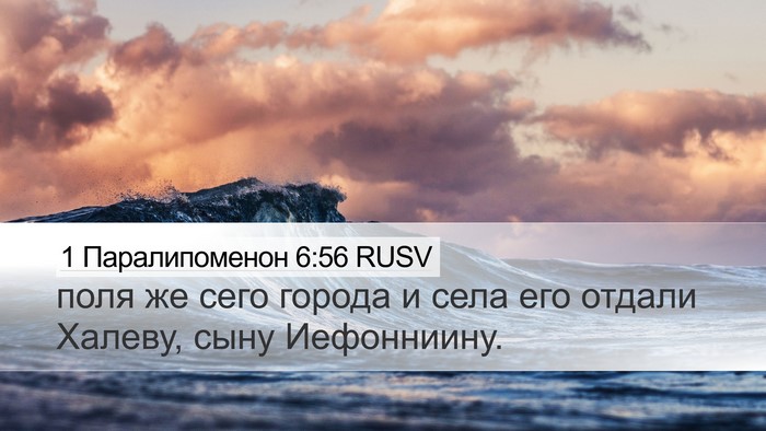 1 Паралипоменон 6:56 RUSV Desktop Wallpaper - поля же сего города и села - Desktop Bible Verse Wallpaper