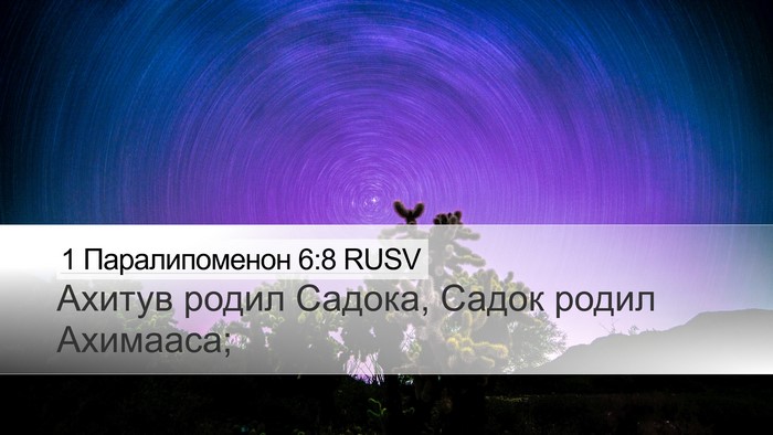 1 Паралипоменон 6:8 RUSV Bible Verse Image