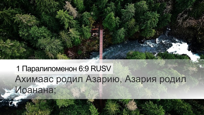 1 Паралипоменон 6:9 RUSV Desktop Wallpaper - Ахимаас родил Азарию, - Desktop Bible Verse Wallpaper