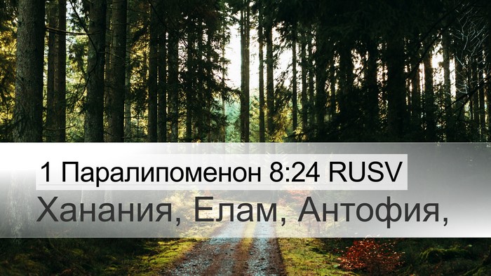 1 Паралипоменон 8:24 RUSV Desktop Wallpaper - Ханания, Елам, - Desktop Bible Verse Wallpaper