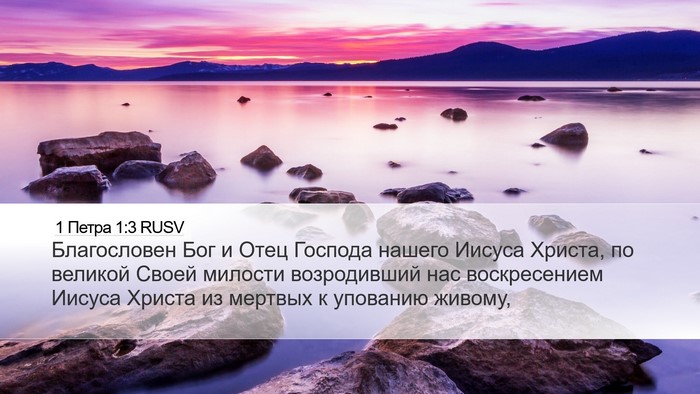 1 Петра 1:3 RUSV Bible Verse Image
