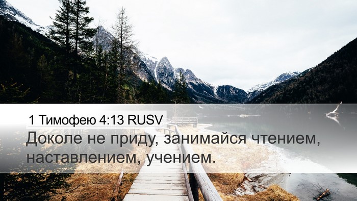 1 Тимофею 4:13 RUSV Bible Verse Image