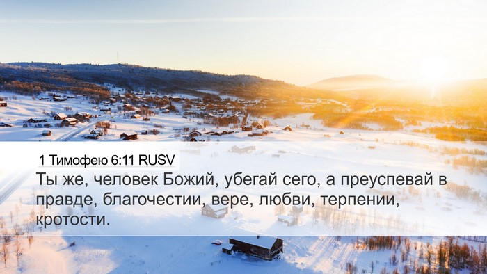 1 Тимофею 6:11 RUSV Bible Verse Image