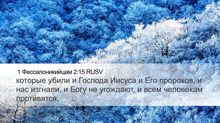 1 Фессалоникийцам 2:15 RUSV Bible Verse Image
