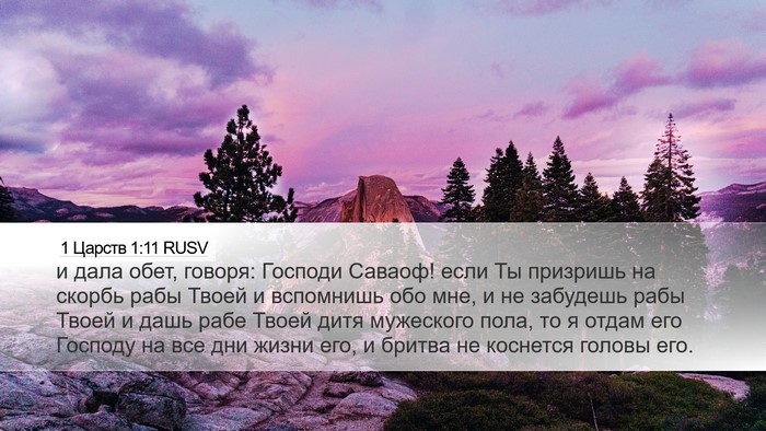 1 Царств 1:11 RUSV Bible Verse Image