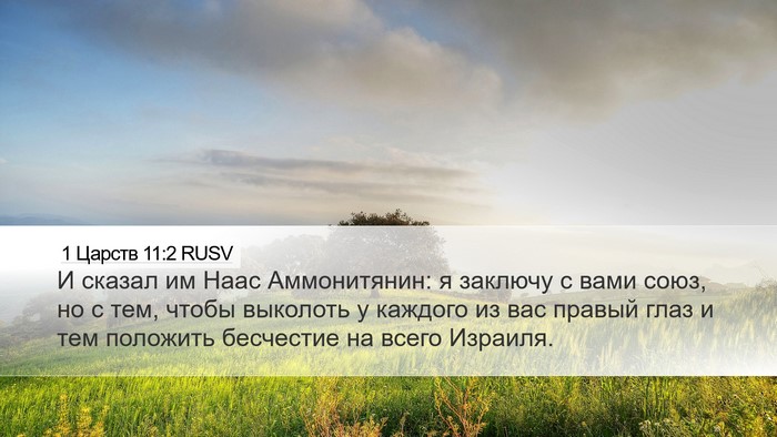 1 Царств 11:2 RUSV Bible Verse Image