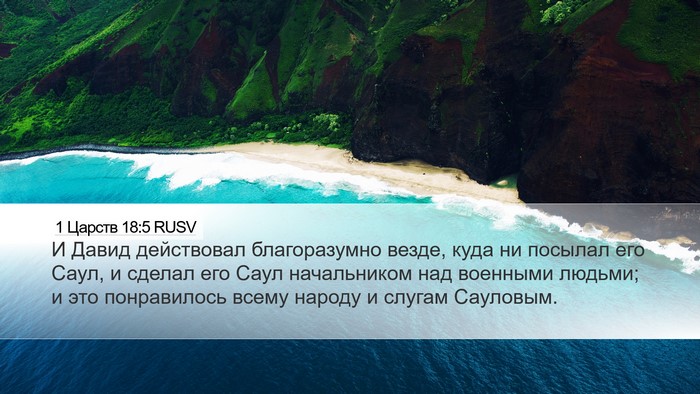 1 Царств 18:5 RUSV Bible Verse Image