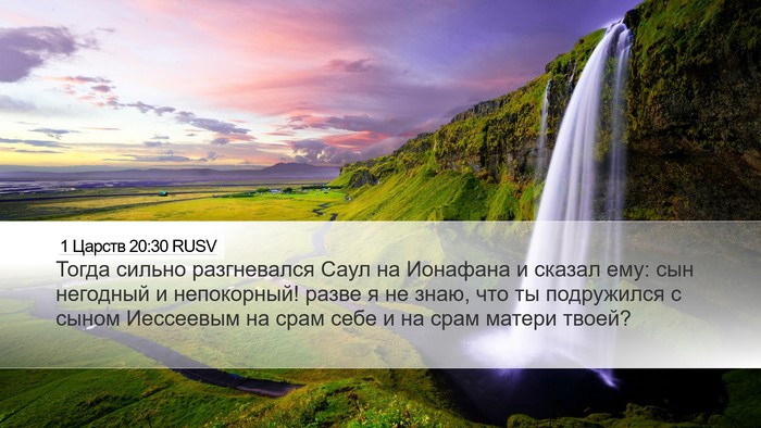 1 Царств 20:30 RUSV Bible Verse Image