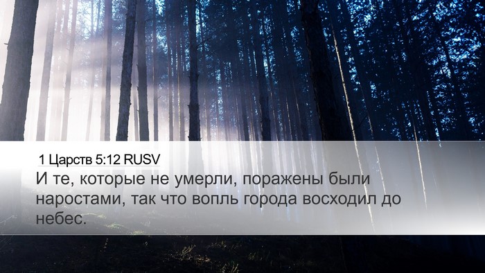 1 Царств 5:12 RUSV Bible Verse Image
