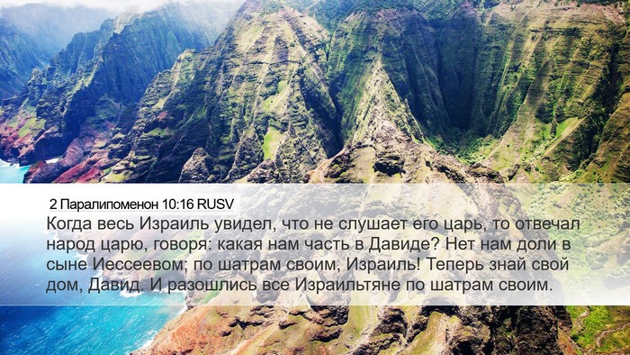 2 Паралипоменон 10:16 RUSV Bible Verse Image