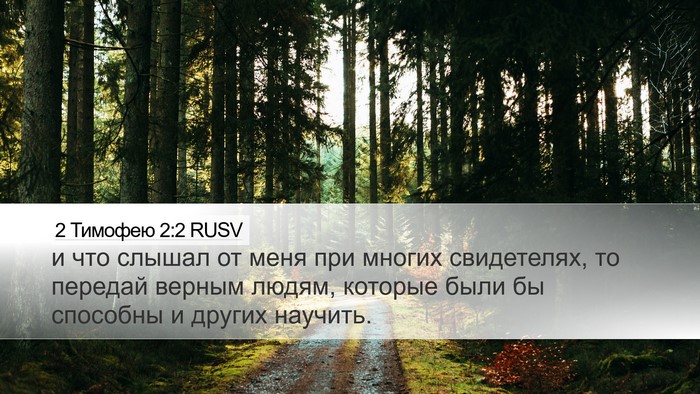 2 Тимофею 2:2 RUSV Bible Verse Image