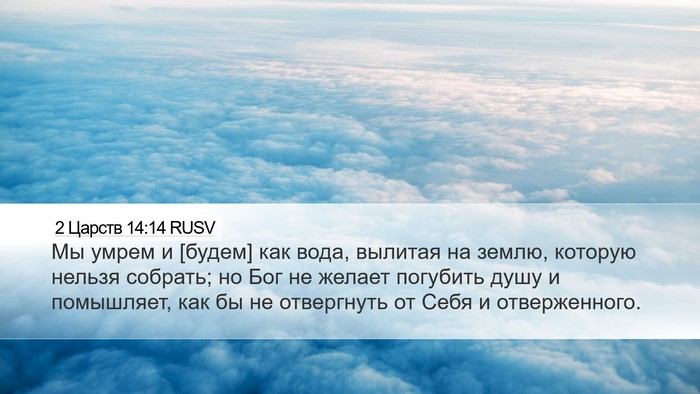 2 Царств 14:14 RUSV Bible Verse Image