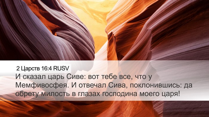 2 Царств 16:4 RUSV Bible Verse Image