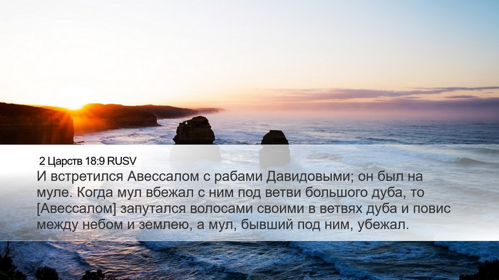 2 Царств 18:9 RUSV Bible Verse Image