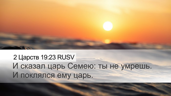 2 Царств 19:23 RUSV Desktop Wallpaper - И сказал царь Семею: ты не - Desktop Bible Verse Wallpaper