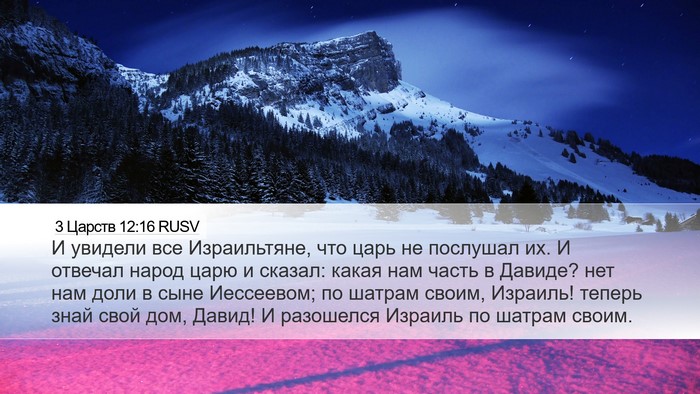 3 Царств 12:16 RUSV Bible Verse Image
