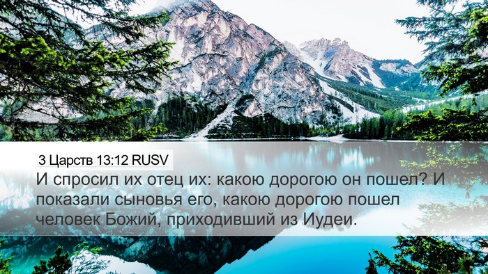 3 Царств 13:12 RUSV Desktop Wallpaper - И спросил их отец их: какою - Desktop Bible Verse Wallpaper