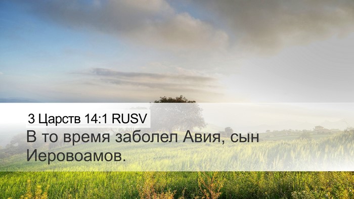 3 Царств 14:1 RUSV Bible Verse Image