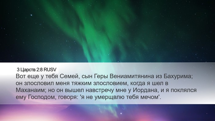 3 Царств 2:8 RUSV Bible Verse Image
