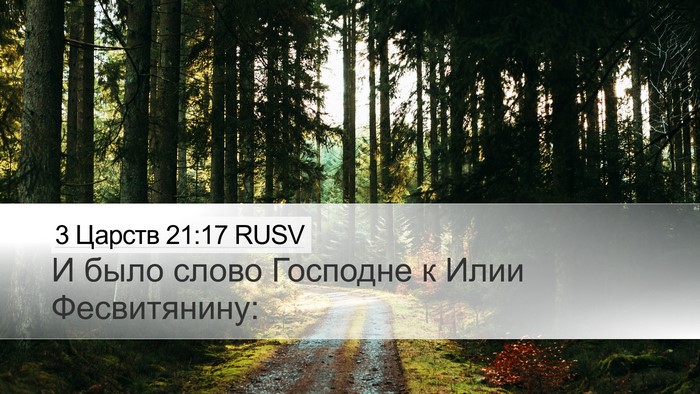 3 Царств 21:17 RUSV Bible Verse Image