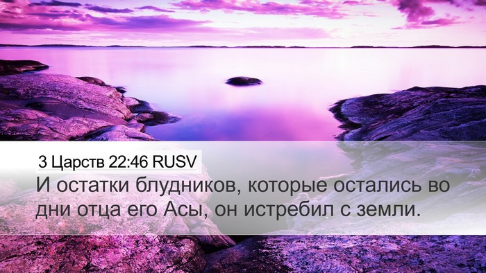 3 Царств 22:46 RUSV Bible Verse Image