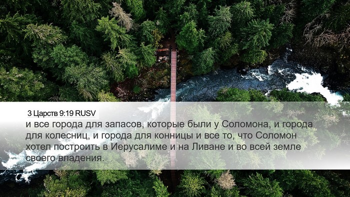 3 Царств 9:19 RUSV Bible Verse Image