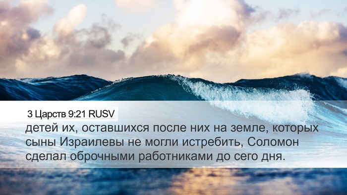 3 Царств 9:21 RUSV Bible Verse Image