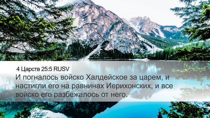 4 Царств 25:5 RUSV Bible Verse Image