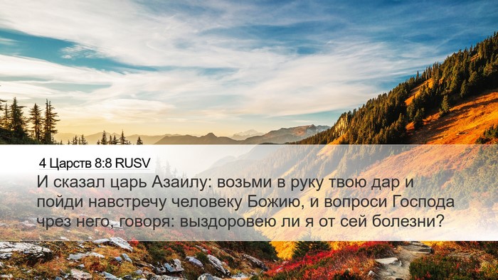 4 Царств 8:8 RUSV Bible Verse Image