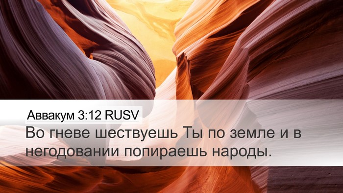 Аввакум 3:12 RUSV Bible Verse Image